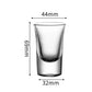 12 PCS Heavy Base Shot Glasses 30ml Thickened Glass Tumbler for Whiskey Vodka Tasting