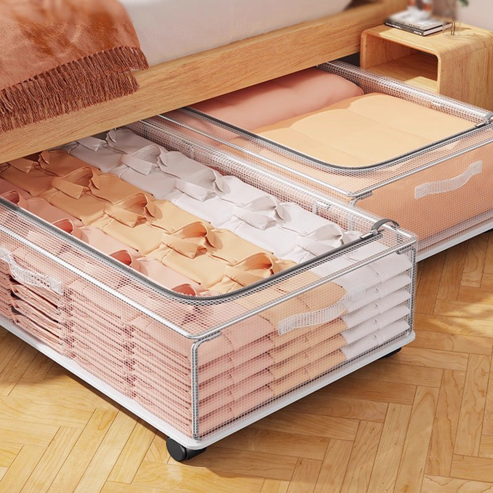 Under Bed Storage Containers With Wheels Under Bed Storage Drawers For Shoes Blankets Clothes