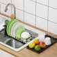 Expandable Sink Dish Drying Rack Black