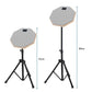 20cm Rubber Practice Drum Pad with Drum Stand