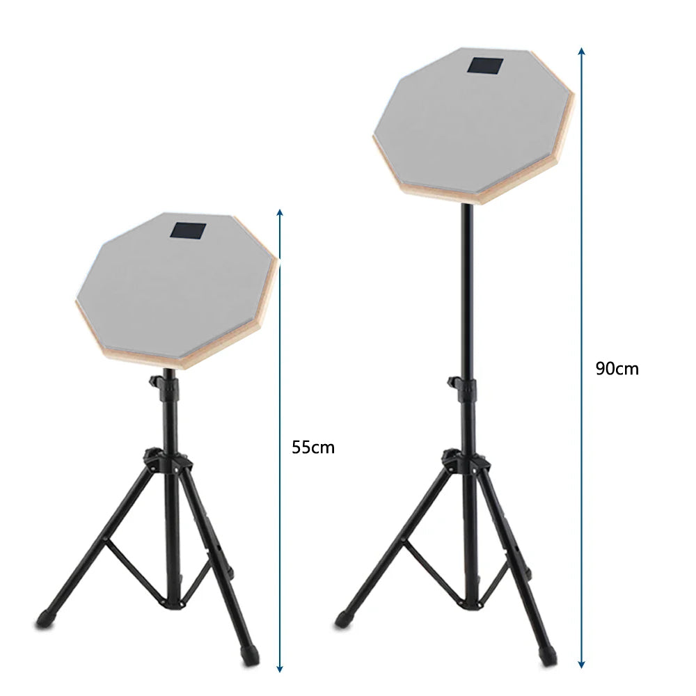 20cm Rubber Practice Drum Pad with Drum Stand