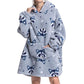 Hooded Blanket Hoodie Ultra Plush Comfy Sweatshirt Fleece-Style 1