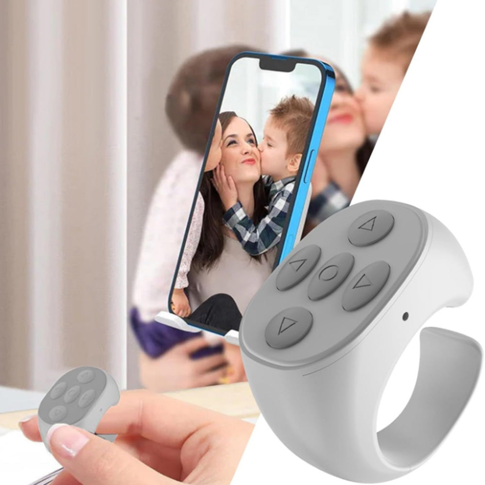 Wireless Bluetooth Ring Remote Control  Selfie Video Controller Page Turner
