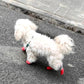 Waterproof Anti Slip Pet Shoes with Rubber Sole for Indoor and Outdoor Use-Red