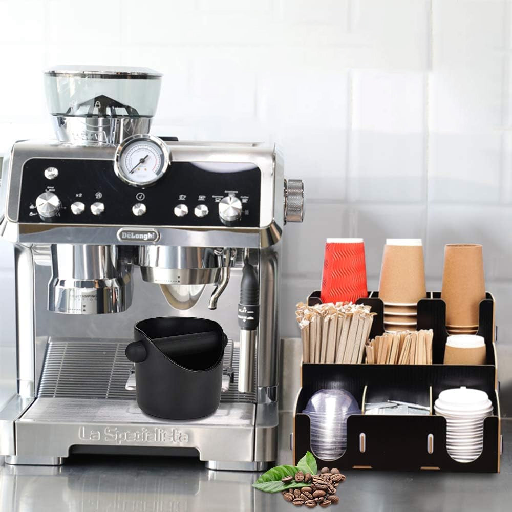 Espresso Coffee Grounds Container with Removable Knock Bar
