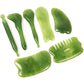 7 Piece Guasha Body Scraping Facial Face Thin Gua Sha Board Massager Tool Set