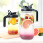 2Pcs 32/64Oz Glass Mason Jar Pitcher with Lid Wide Mouth Cold Brew Coffee Maker Jar