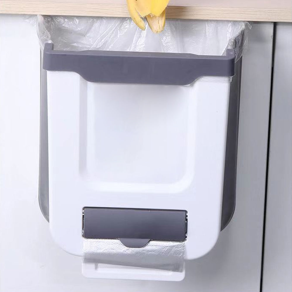 Hanging Kitchen Trash Can Foldable Waste Bin for Kitchen