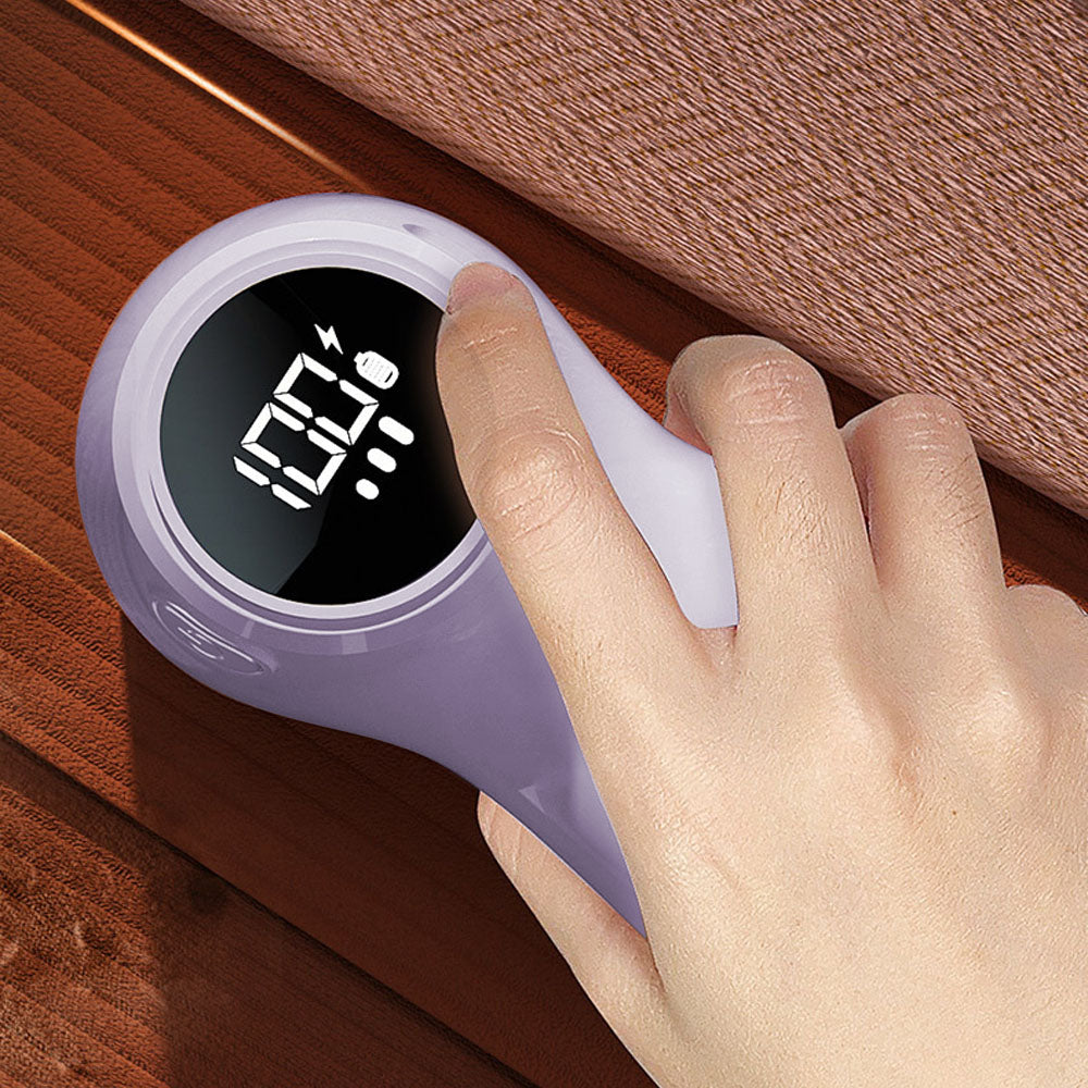 Rechargeable Lint Remover Fabric Shaver with Digital Display