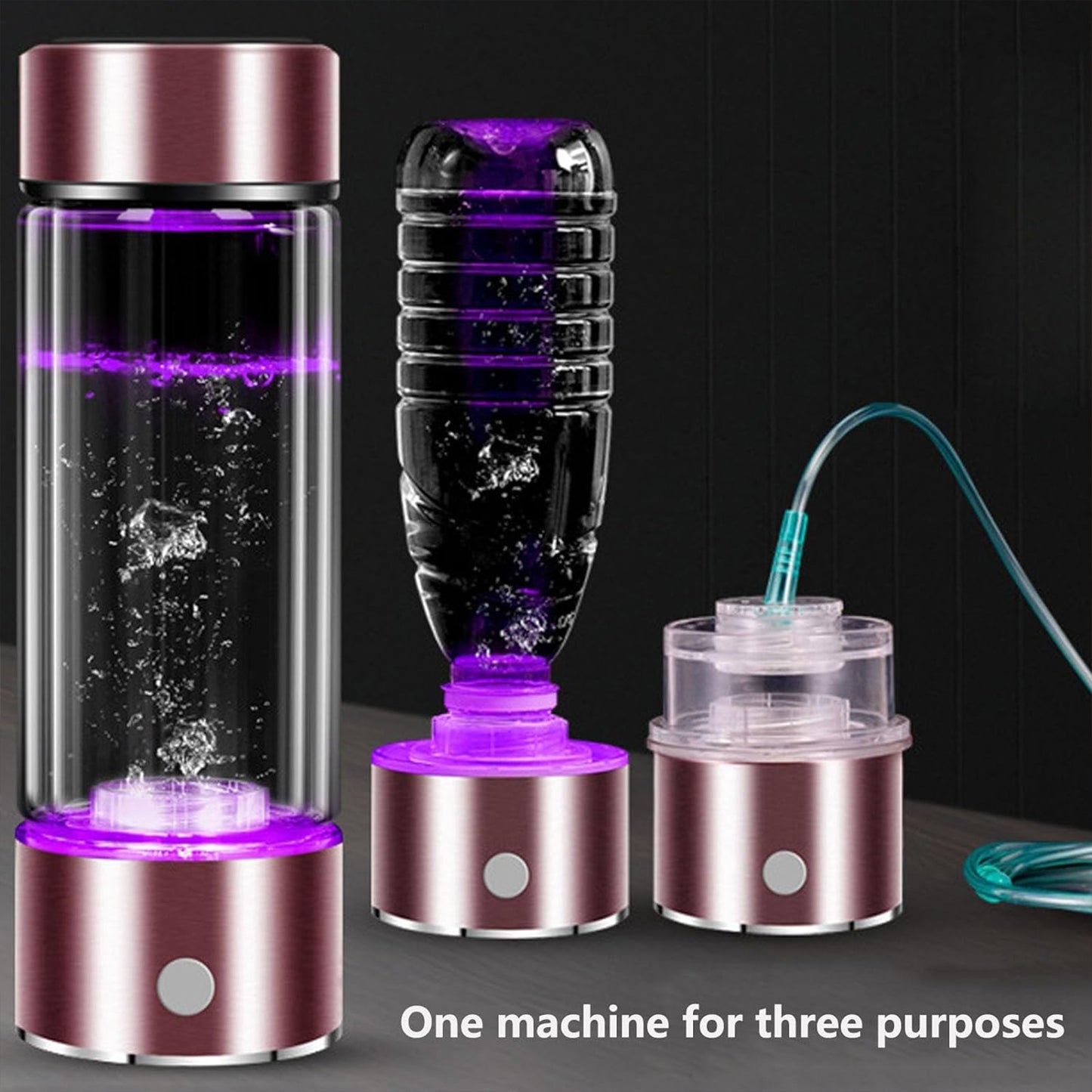 400ml Rechargeable Hydrogen-rich Water Maker Ionizer Generator Bottle