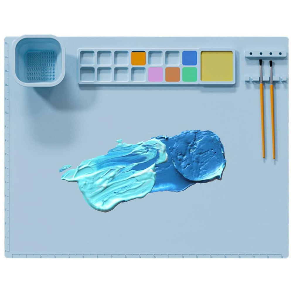 Non-Stick Silicone Drawing Board Pigment Palette Silicone Painting Mat Clay Mat