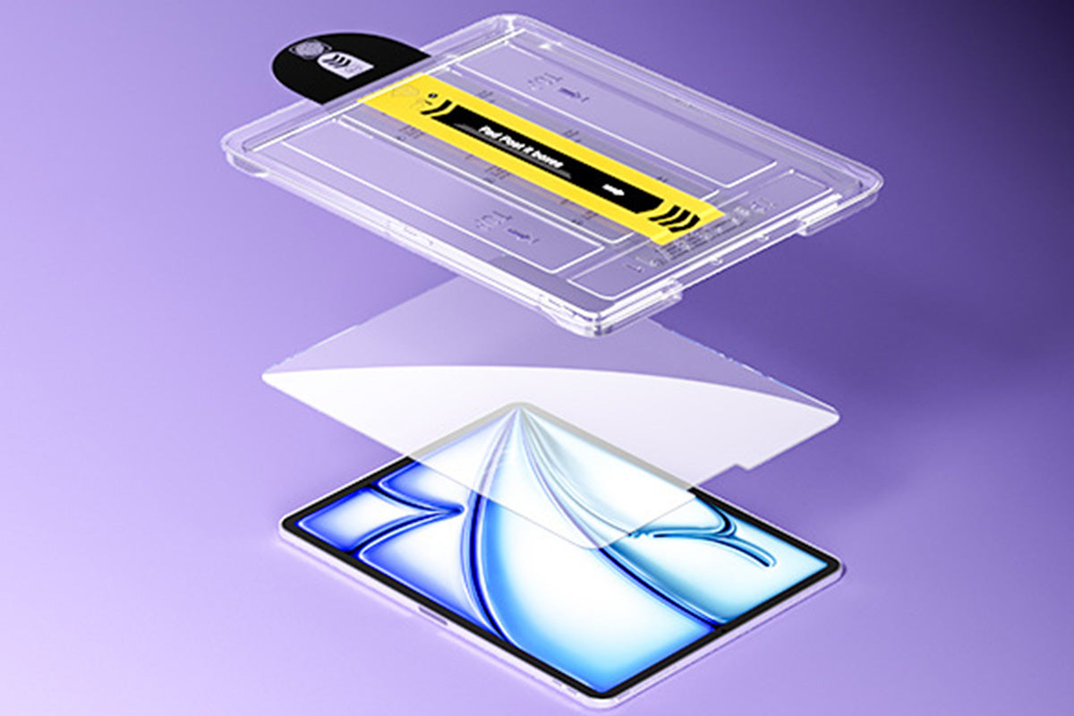 Auto Alignment Dust-Free Tempered Glass Screen Protector for iPad