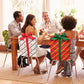 2Pcs Christmas Bowknot Chair Back Cover