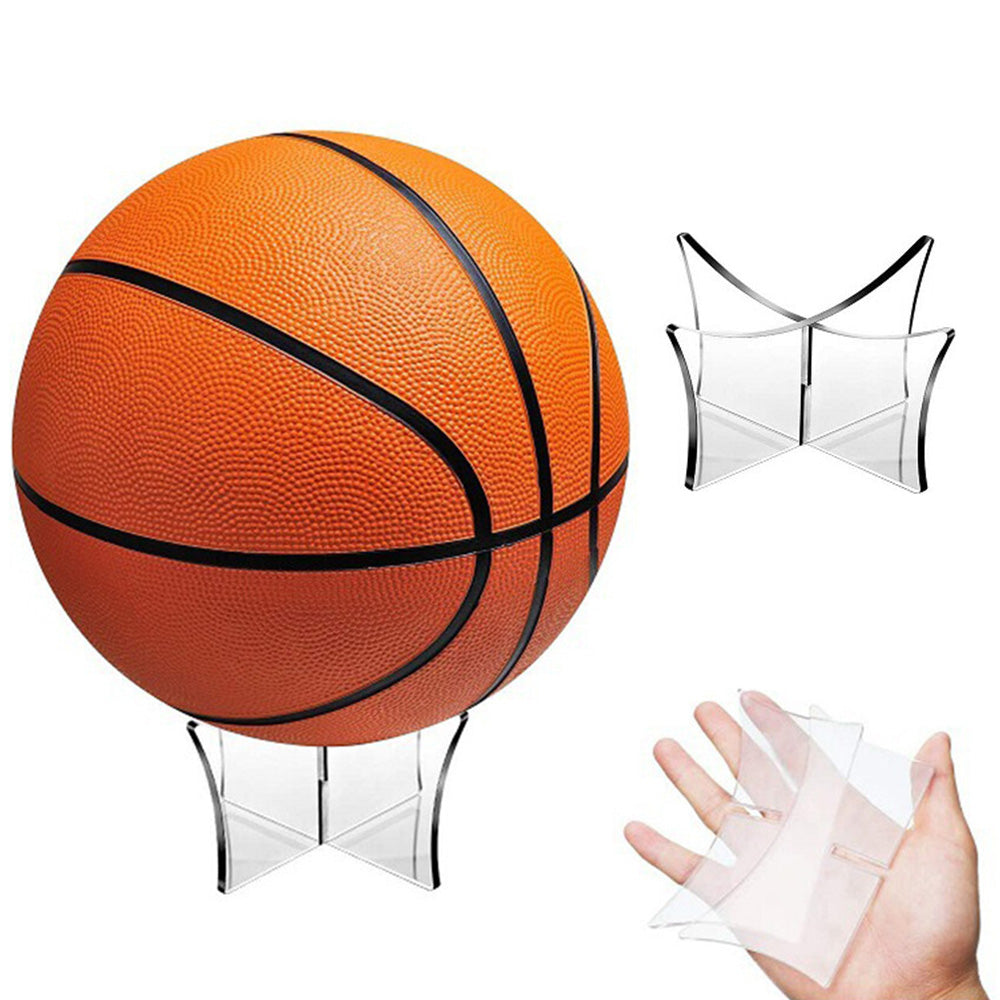 5-Pack Acrylic Ball Display Stands - Clear Sports Ball Holder for Basketball/Football