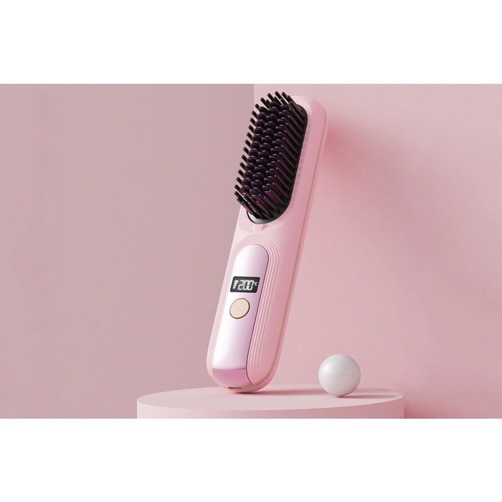 Portable Rechargeable Wireless Hair Straightener Comb