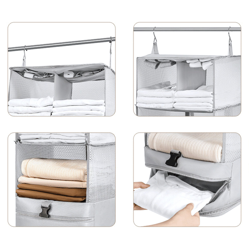 Portable Travel Hanging Luggage Organizer Foldable Packing Cube