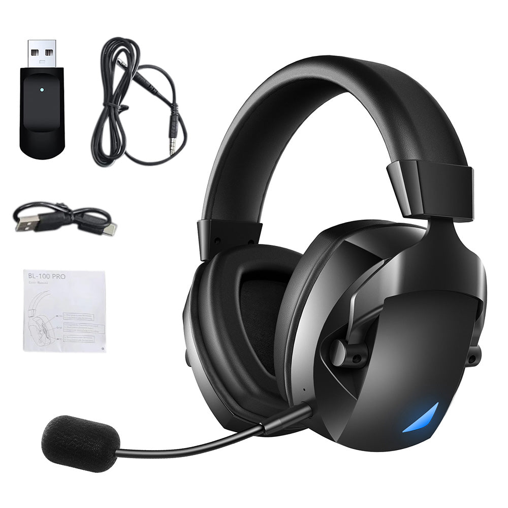 Wireless Gaming Headset 2.4G Bluetooth With Mic For PC PS4 PS5