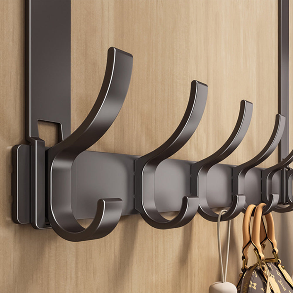 Over The Door Hooks Sturdy Door Hanger with 6 Hooks for Bathroom Bedroom
