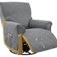 Water Resistant Quilted Recliner Chair Cover Anti-Slip Recliner Sofa Protector with Storage Pockets