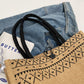 Jute Reusable Handbags-flower
