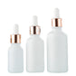 10 Pack Glass Dropper Bottles Rose Gold Caps for Essential Oils 15ml 30ml 50ml