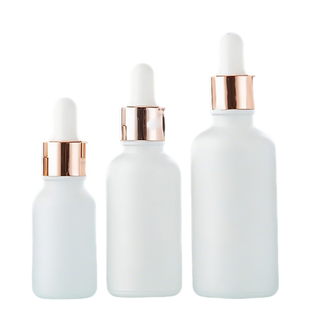 10 Pack Glass Dropper Bottles Rose Gold Caps for Essential Oils 15ml 30ml 50ml