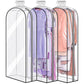 All Clear Garment Bags Hanging Clothes Waterproof for Suit Shirts Coats Dresses