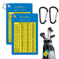 2PCS Golf Club Range Chart Card Golf Club Distance Card Golf Score Cards