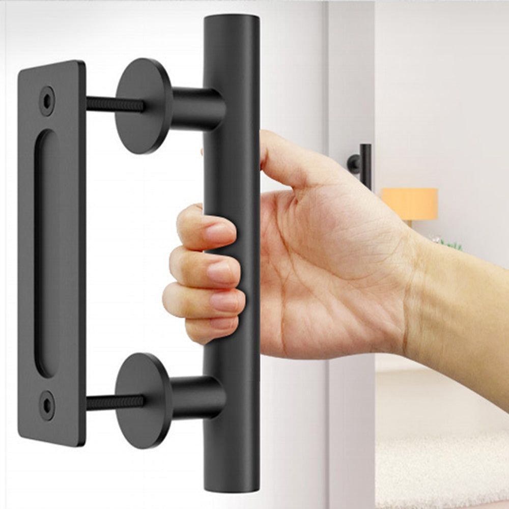 Stainless Steel Barn Door Handle Sliding Hardware with Flush Pull for Wood Door