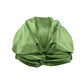 Simulated Silk Pillowcase Set With Sleeping Bonnet Hair Scrunchy