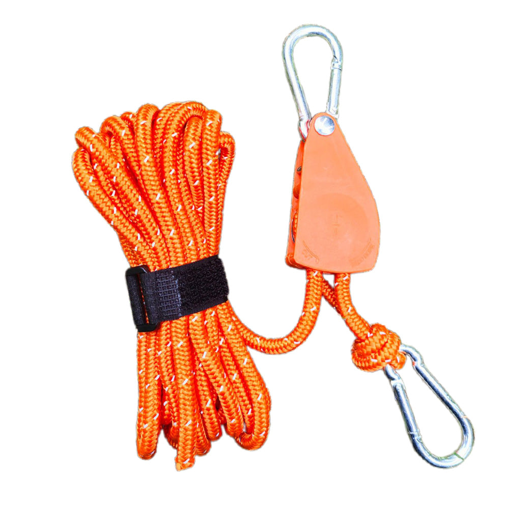 Portable Adjustable Fix Tent Pulley Camping Rope Quick Setup Outdoor Guy Lines For Canopy Kayak