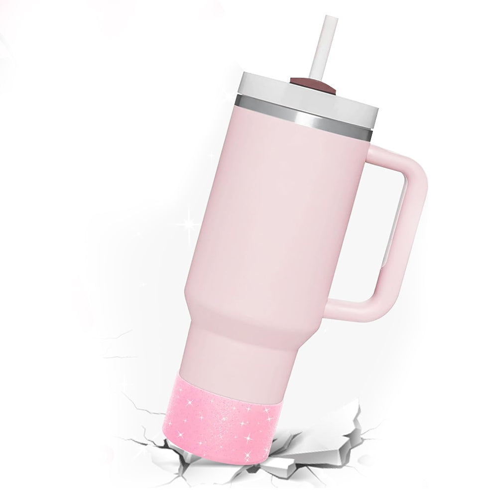 Protective Bling Silicone Boot Sleeve Compatible with Stanley Tumbler 12-40oz