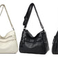 Women's Two-Layer PU Leather Crossbody Bag Shoulder Bag