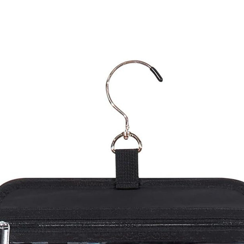 2Pcs Travel Toiletry Bag Jewelry Organizer Hanging Makeup Bag Trolley Belt