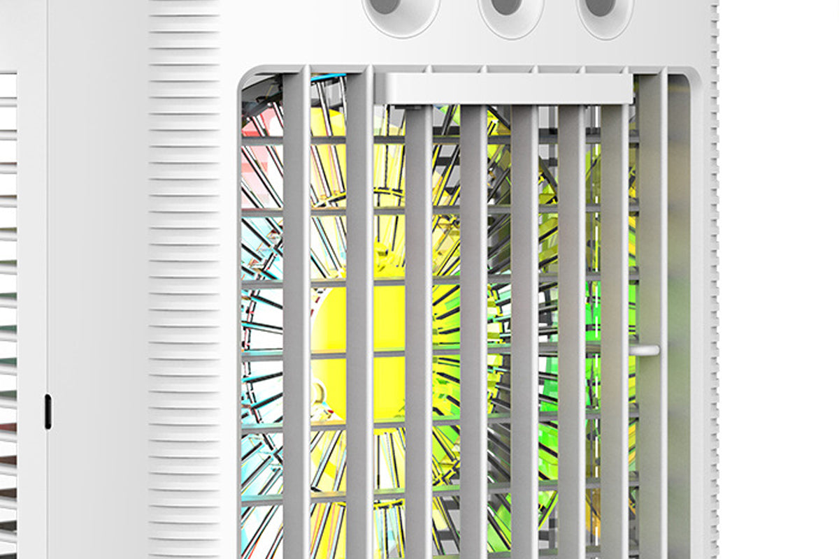 Wired 1000ml Evaporative Cooling Fan with Remote Control and Timer 7 Color Night Light