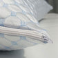 Cooling Shredded Memory Foam Pillows for Side Back Sleepers with Washable Cover-Blue