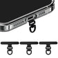 3 PCS Rotating Phone Tether Tab Stainless Steel Phone Strap Holder for most Phone Cases