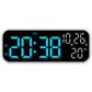 LED Digital Clock with Temperature Humidity Display for Bedroom