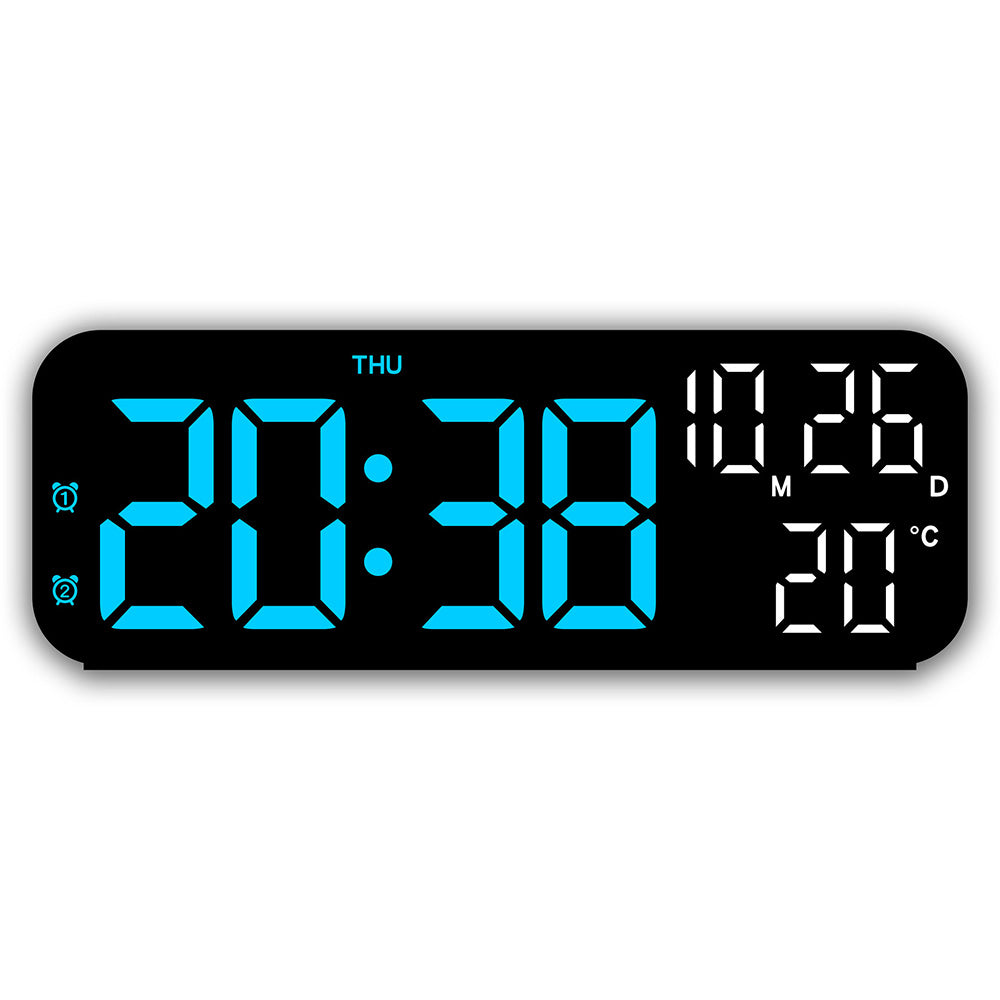 LED Digital Clock with Temperature Humidity Display for Bedroom