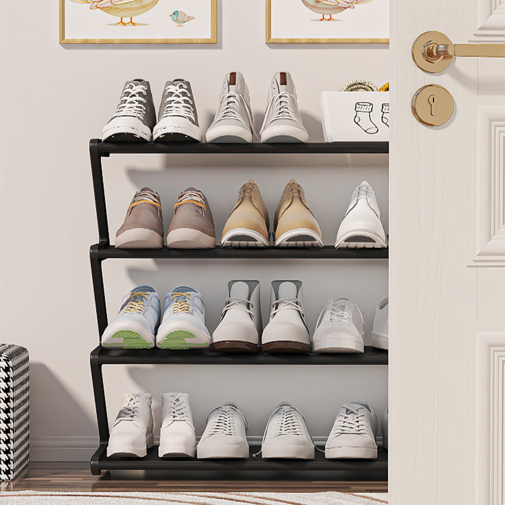 4 Tier Shoe Rack Storage Organizer Shelf Stand Shelves Shoe Storage