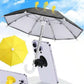 Mini Adjustable Sun Shade Phone Umbrella with Suction Cup Stand