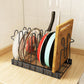 Adjustable 8 Tier Pan and Pot Lid Holder Rack