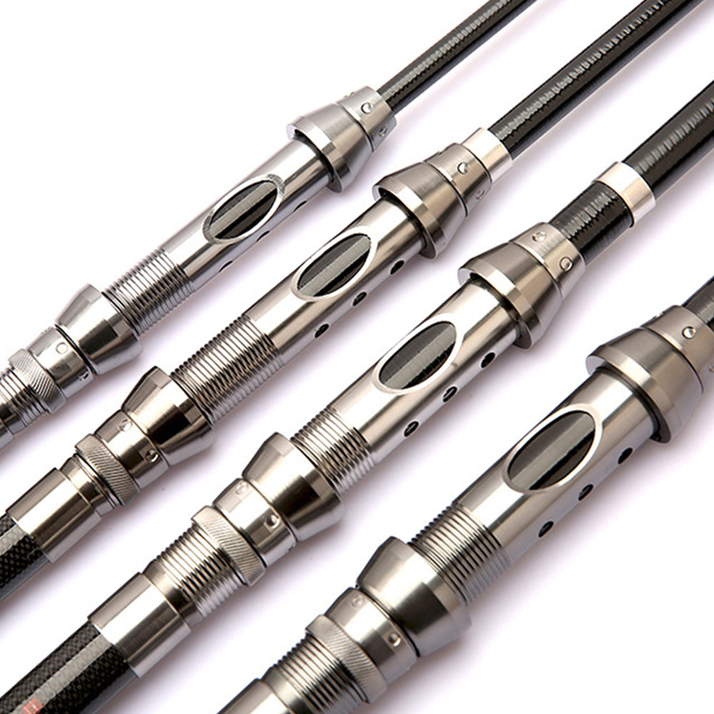 Carbon Fibre Telescopic Fishing Rod Portable Travel Spinning Pole Sea Freshwater