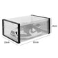 2 Pcs Clear Stackable Shoe Boxes Plastic Sneaker Containers for Closet Under Bed