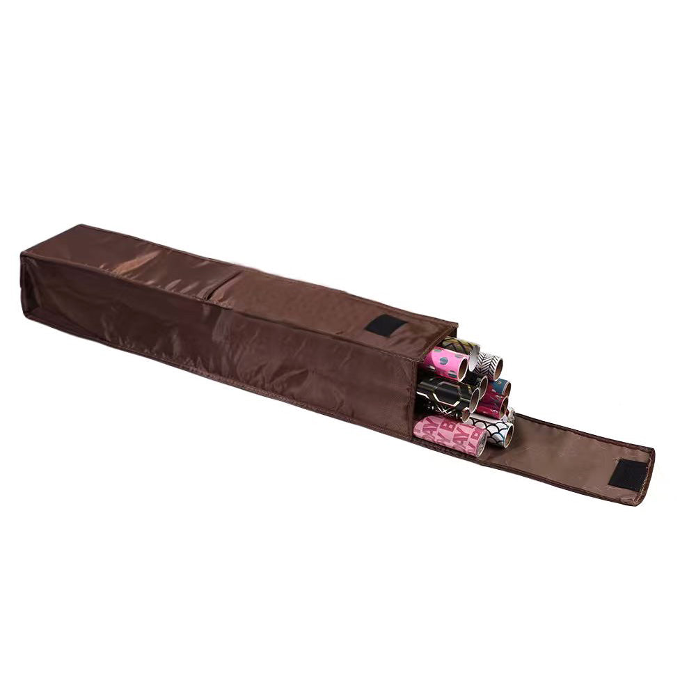 Wrapping Paper Storage Bag with Pocket for 9 Christmas Gift Wrap Rolls