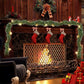 10m Christmas Garland with 100 LED Lights Artificial Wreath Stairs Rattan Decoration