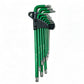 9Pcs Long Arm Ball End Hex Key Set with CRV Steel for Car and Motorcycle Repair