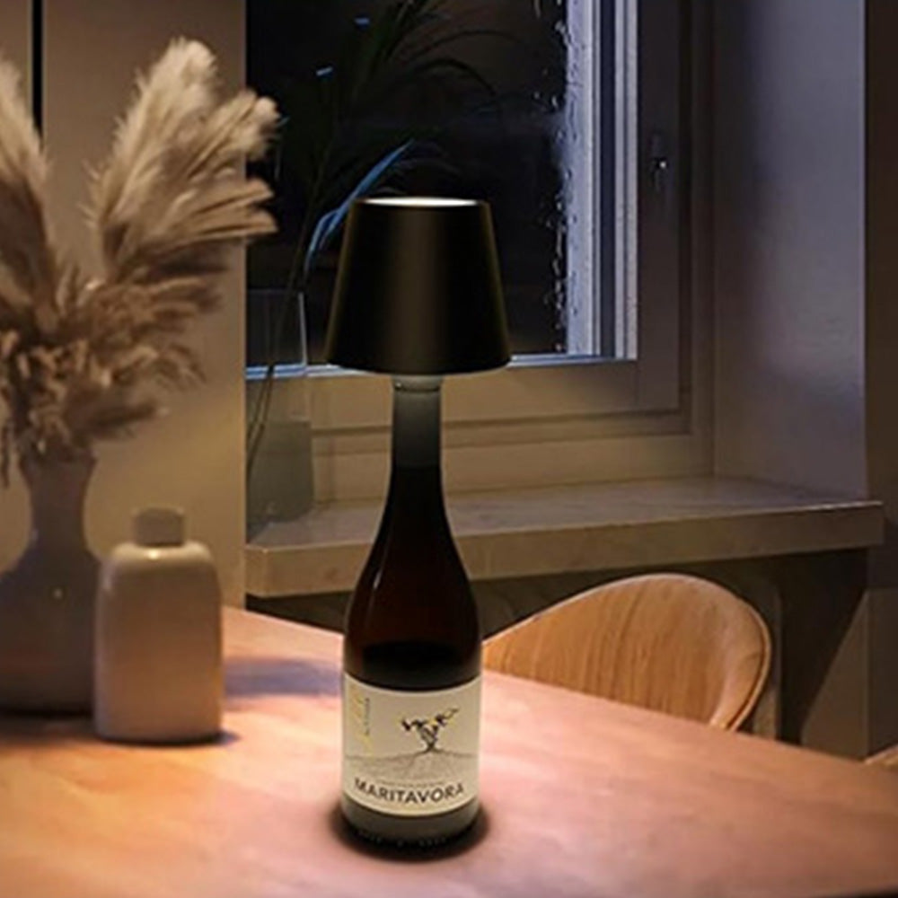 3 Colors Stepless Dimming Wine Bottle Lamp USB Charging LED Wine Bottle Lamp