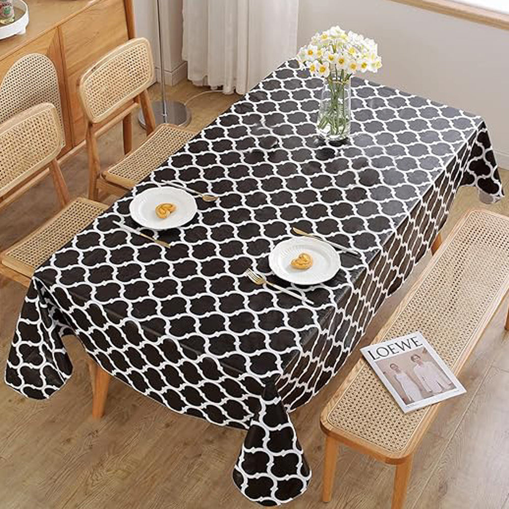 Moroccan Pattern Tablecloth Rectangle Dining Table Cover Christmas Party Decor