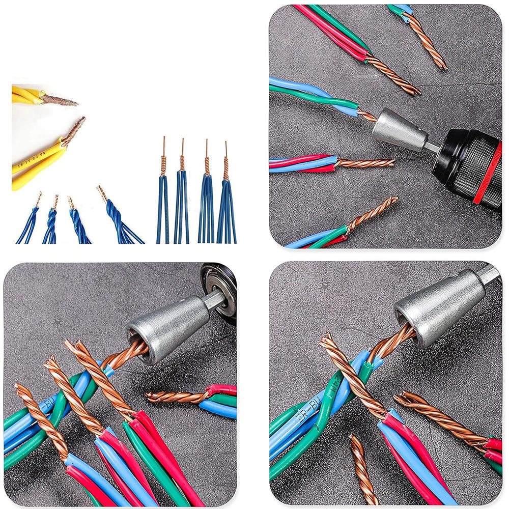 4Pcs Wire Twisting Nut Tool for Electric Drill